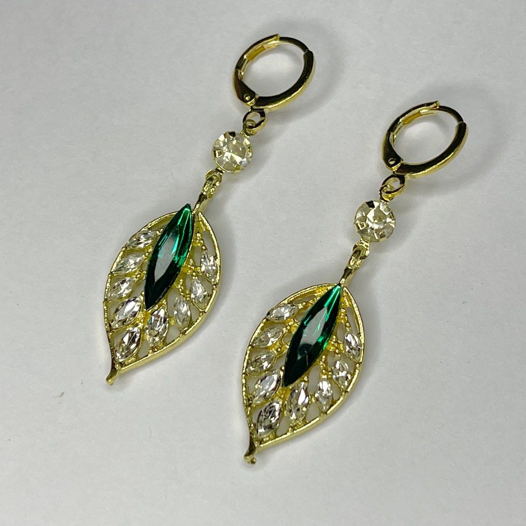 Gold sale petal earrings