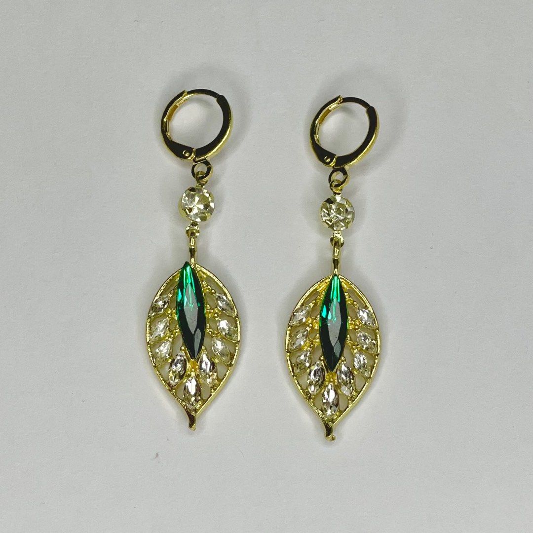 Gold new arrivals petal earrings