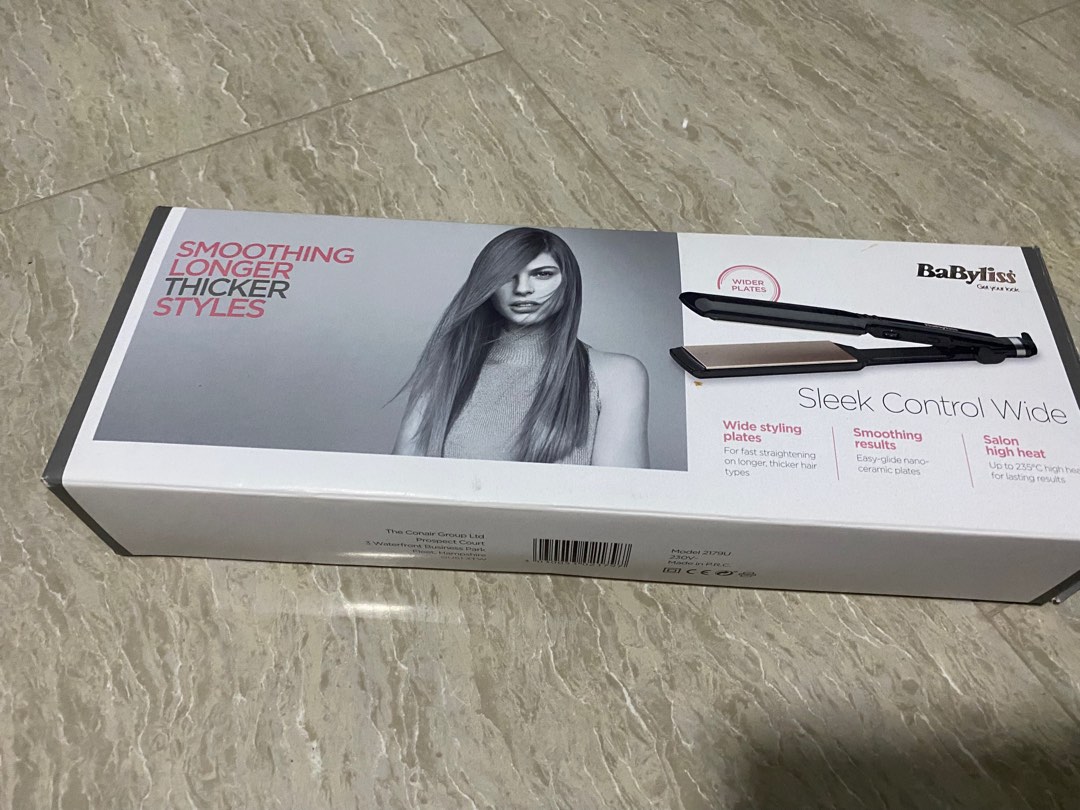 Babyliss 2179u sleek outlet control wide straightener