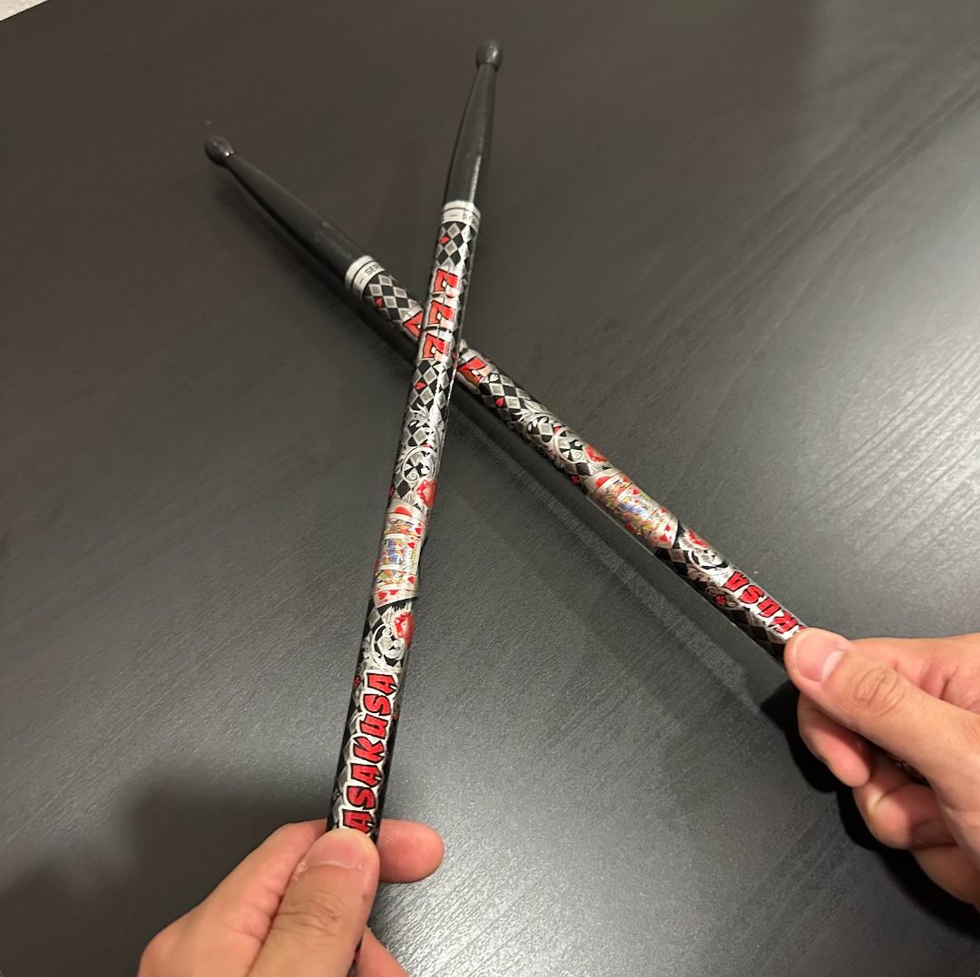 Hard Rock Asakusa Limited Edition Metallic Print Drum Sticks, Hobbies ...