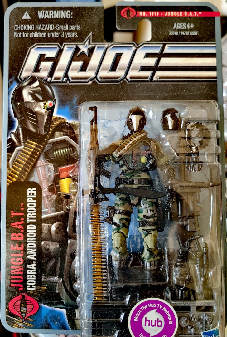 Hasbro GI Joe POC Battle 義勇群英3.75 Cobra Android Trooper Jungle