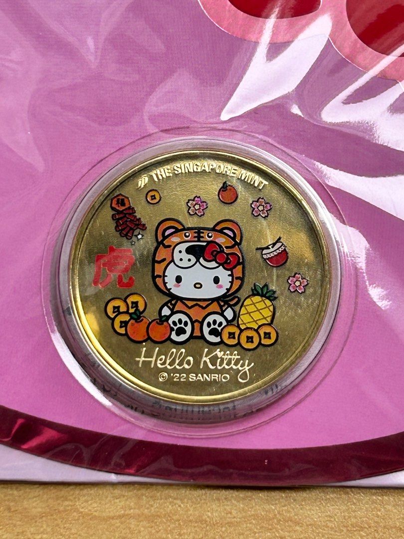 Hello Kitty gold coin, Hobbies & Toys, Memorabilia & Collectibles, Currency  on Carousell