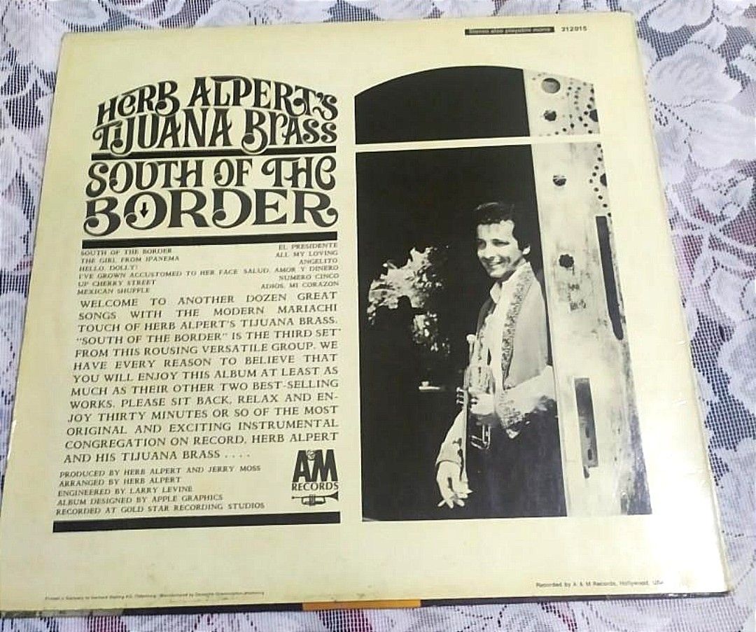 Herb Alpert & The Tijuana Brass South Of The Border (LP) VINYL PLAKA