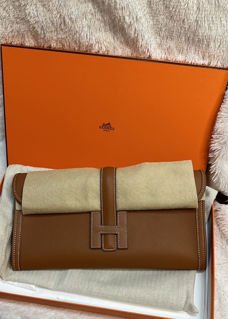 Ready! Hermes 2424 29 cm gold ghw stamp D with db strap and