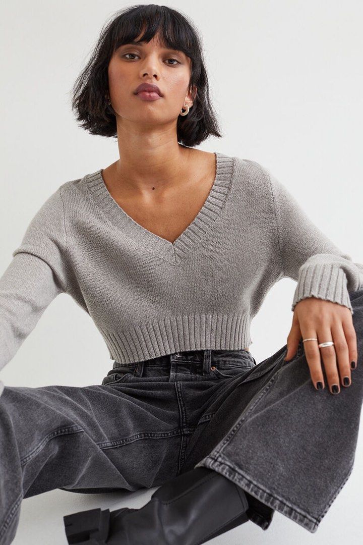 h&m cropped sweater