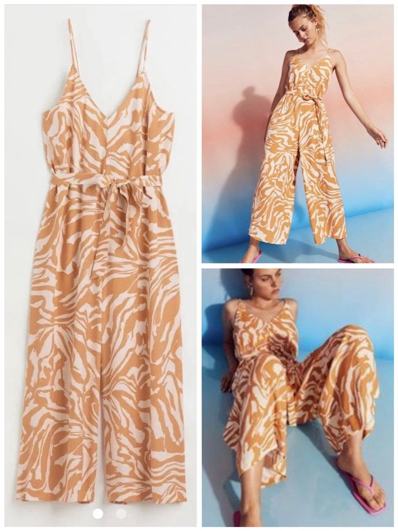 H&m zebra jumpsuit on sale