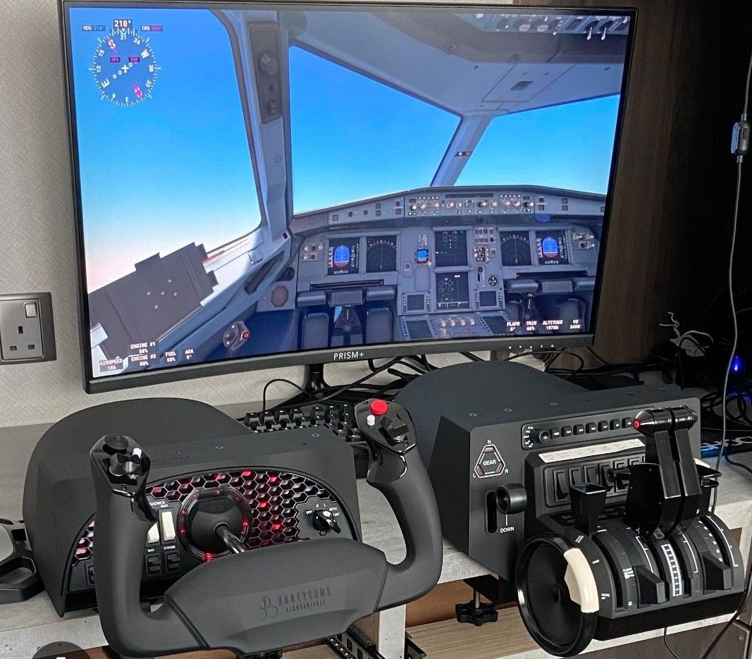 Flight sim hardware. Alpha flight control and Bravo throttle