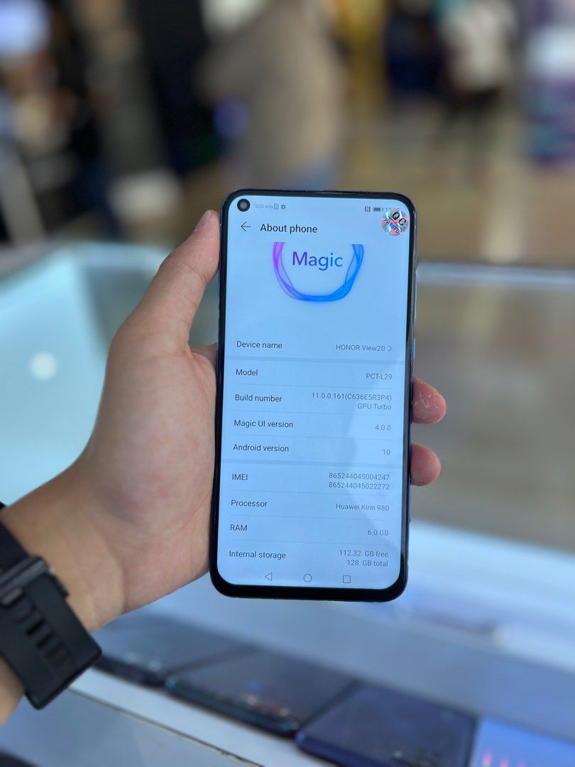 HONOR VIEW 20 6 128GB PROCESOR KIRIN 980 BODY CONDITION 9 10