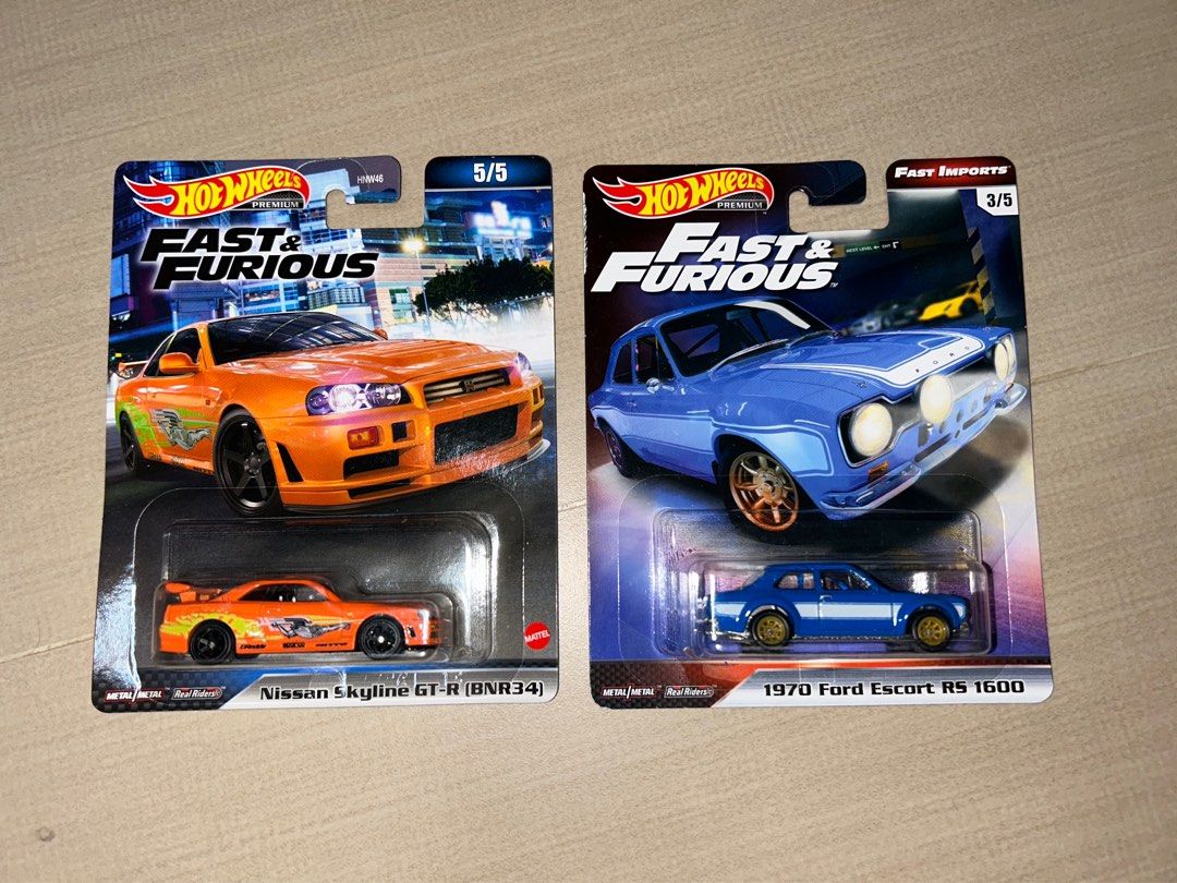 Hot Wheels Fast and Furious Orange Nissan Skyline R34 Fast Imports