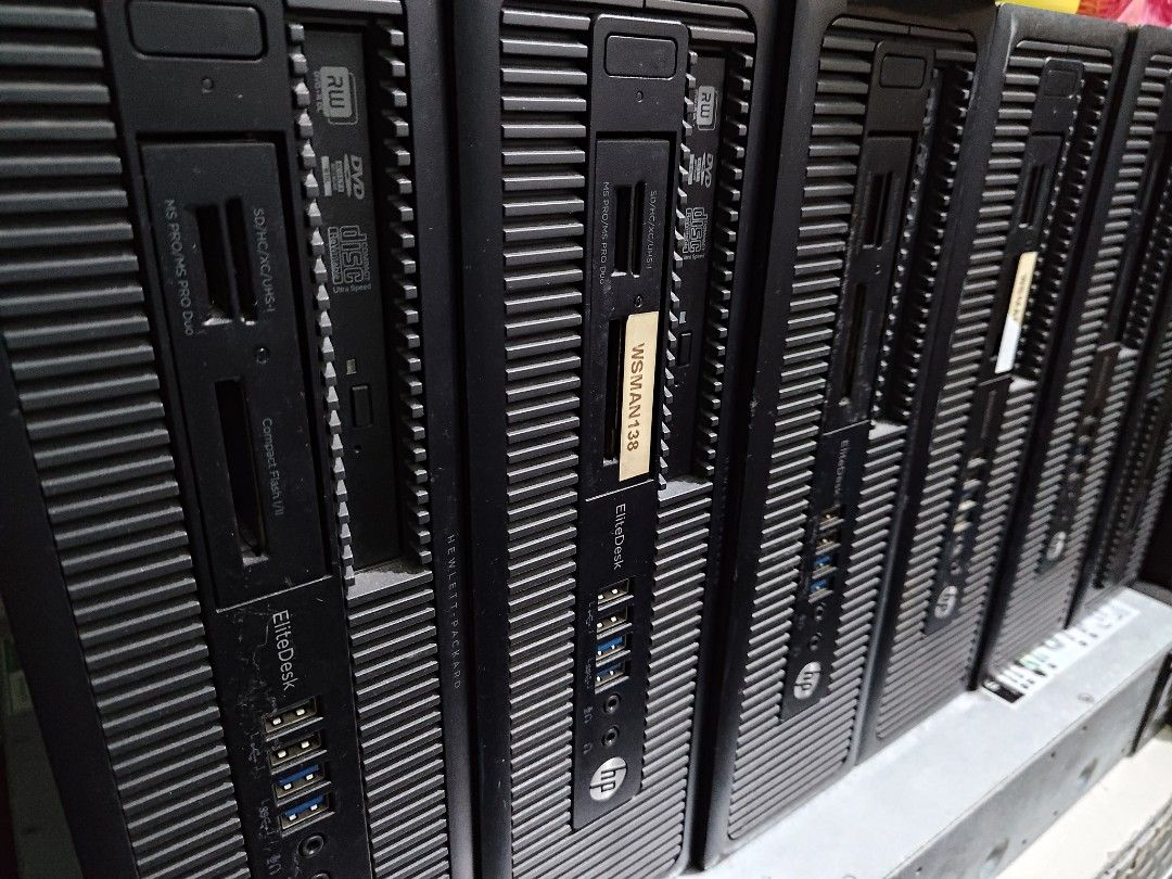 Hp Elitedesk SFF Intel i7 8gb Ram Computer (Category: Desktops) located in Makati City. Submitted by john1215cruz (Listing ID 1256597058, Image 2). Description: 7pcs Available 6500 each Hp Elitedesk 4th Gen Intel i7 8gb Ram 120gb ssd + 500gb hdd Intel HD Graphics Windows 10 Pro 64bit Issue: Aesthetic lang. Performance Good. Pick Up Makati Lalamove Gcash.