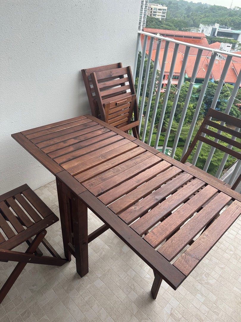 IKEA Applaro Outdoor Set, Furniture & Home Living, Outdoor Furniture on