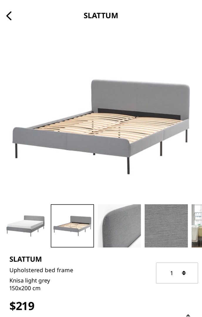 Ikea Bed Frame, Furniture & Home Living, Furniture, Bed Frames