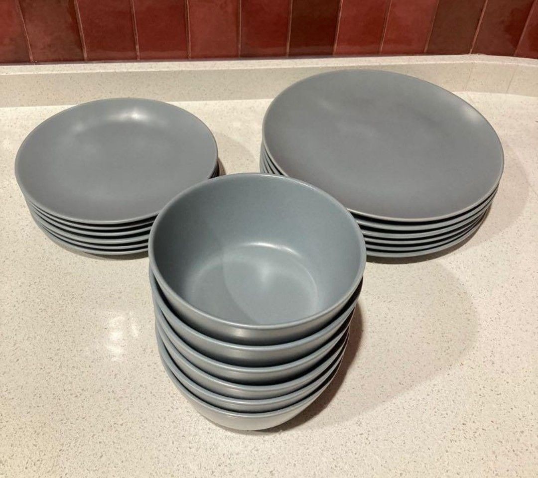 IKEA Dinera 18 piece dinnerware plate bowl, Furniture & Home Living ...