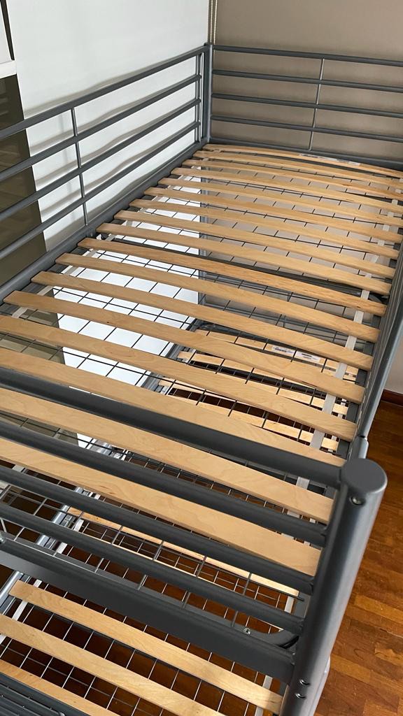 Ikea Luroy Slatted bed base, 90x200 cm. Ikea bunk bed, Furniture & Home