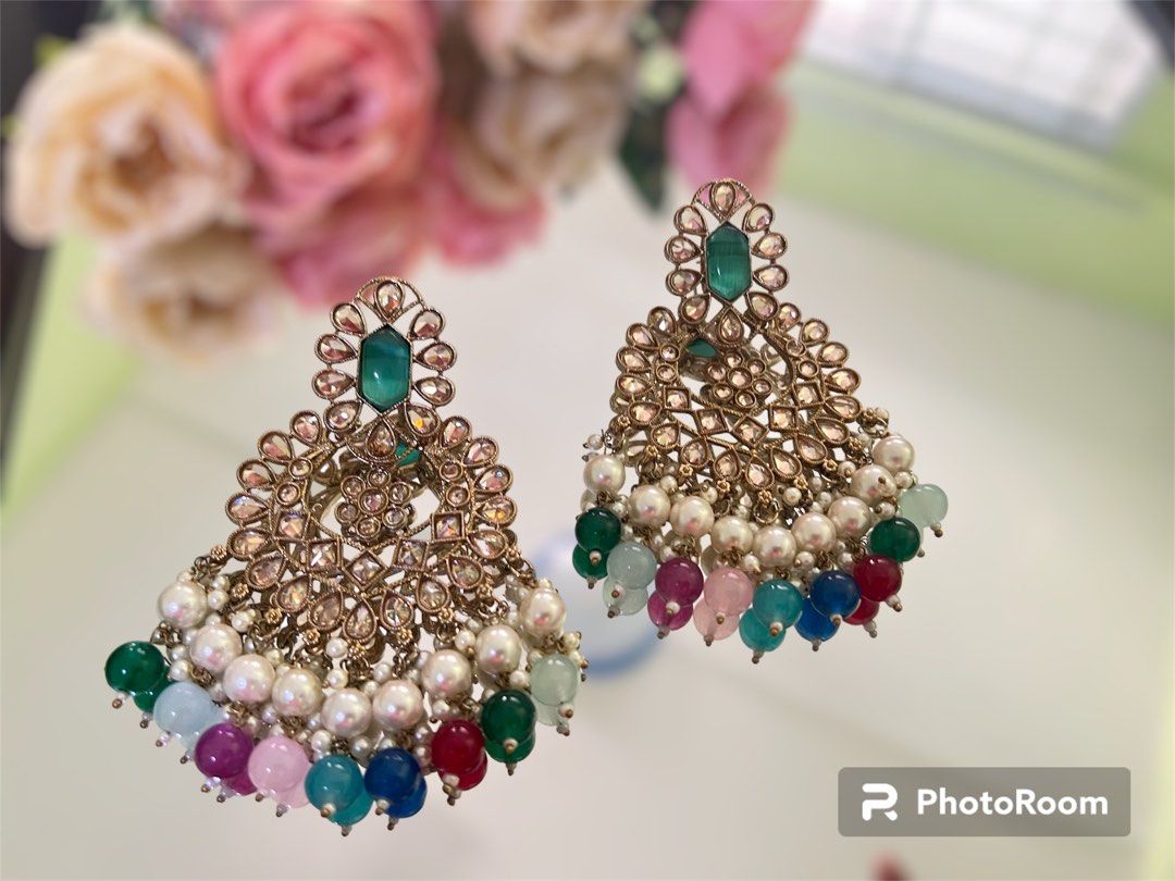Indian Jewellery Premimum Quality Kundan Earrings Women s