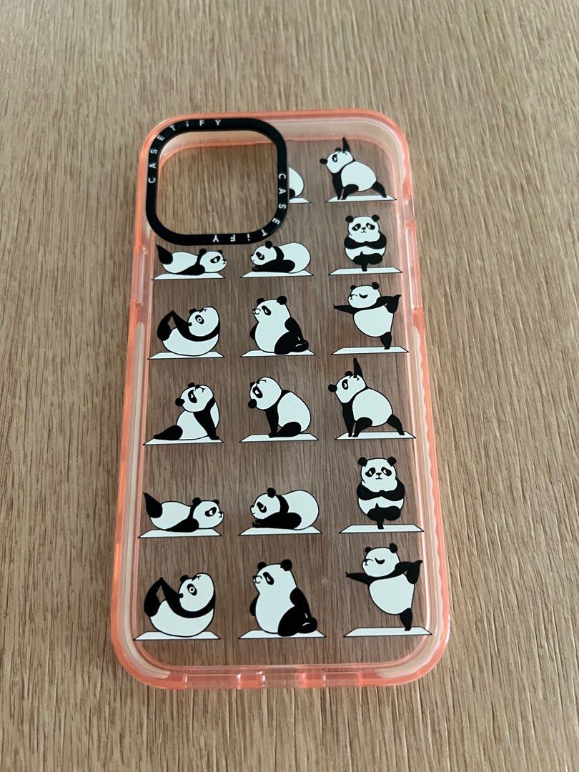 iPhone 13 pro max Casetify Yoga Panda case, Mobile Phones