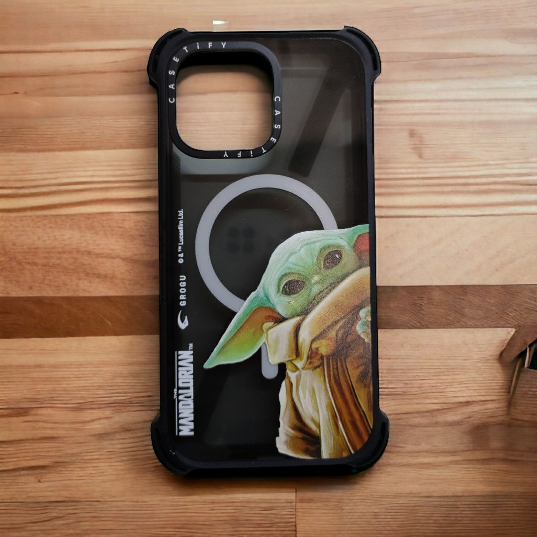 iPhone 14 pro max Casetify Grogu Case star wars 星球大戰尤達, 手提 