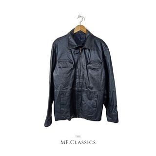 Italian Leather Jacket (Black) - 26 L 22 W