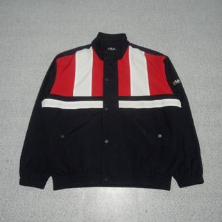 jaket windbraker multi colour Fila bekas second branded preloved
