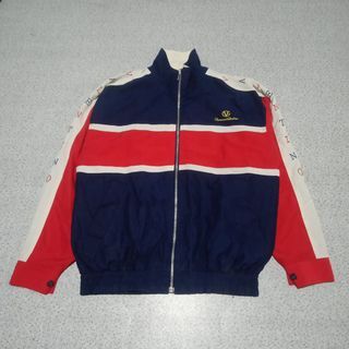 jaket windbraker Multi colour Giovanni Valentino bekas second branded preloved