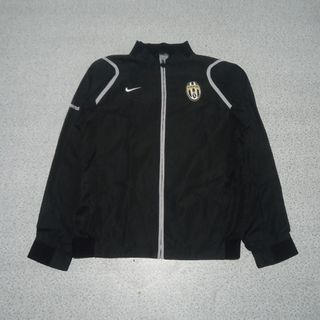 jaket windbraker Nike x Juventus hitam bekas second branded preloved