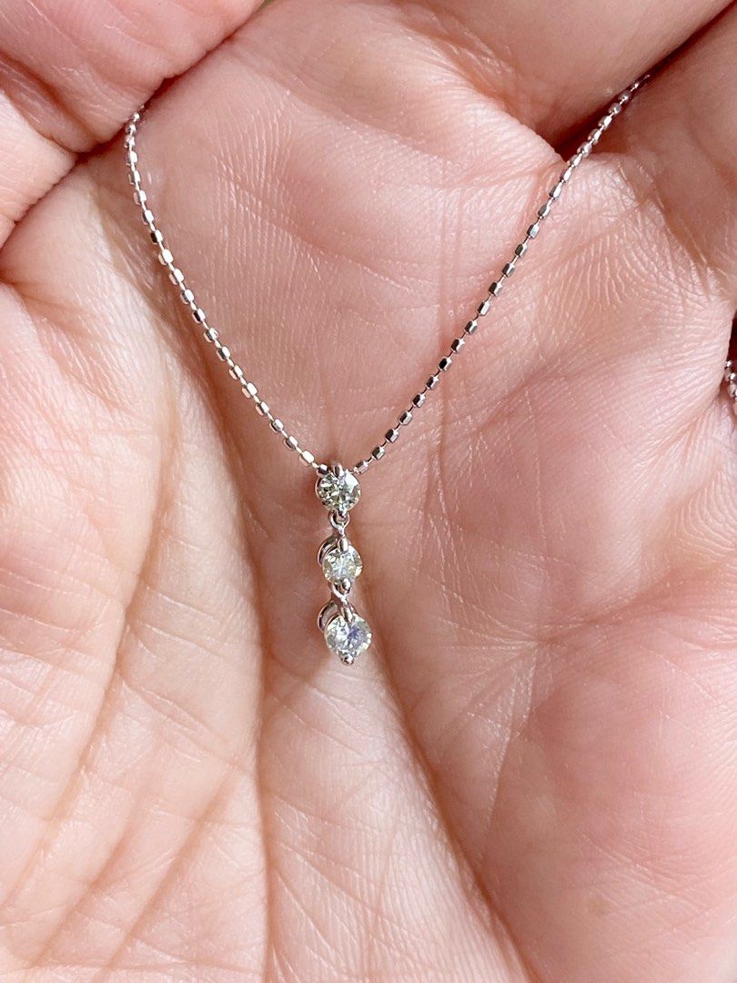 Japan Diamond necklace (Category: Necklaces) located in Quezon City. Submitted by happymadeline (Listing ID 1256559865, Image 2). Description: Natural mined Diamond 18k Japan gold.