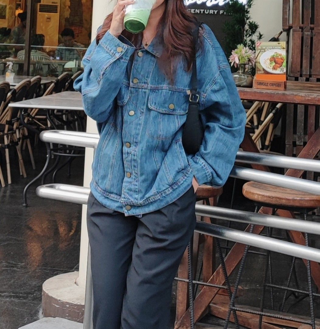 Japanese style denim jacket hot sale