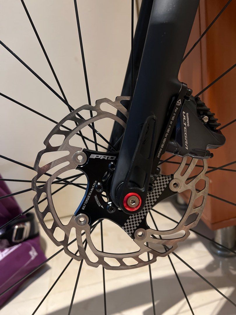 Java vesuvio 2021 (Category: Bicycles) located in Singapore. Submitted by c.atlantic (Listing ID 1256468927, Image 3). Description: java vesuvio 2021 x11 speed - princeton carbon works wake 6560 - Grand Prix 5000 front&back tyre - tripeak ceramic BB ( non creak version ) - fully hydraulic ultegra brake system - 105/Ultegra groupset : ultegra shifters : 105 crankset : 105 front & back derailleur - fizik adaptive R3 saddle - ciclovation advanced ba