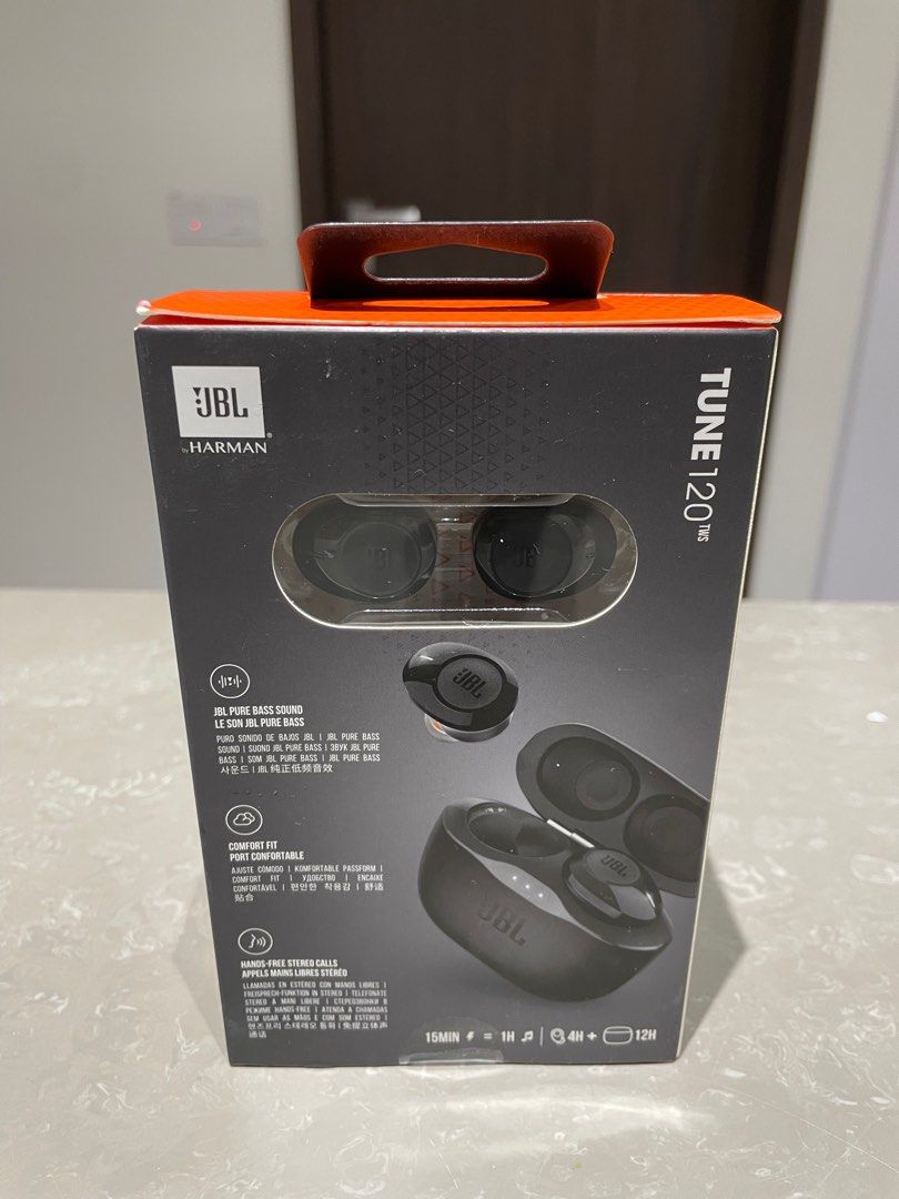 JBLT120TWSBLKAM TUNE 120TWS WIRELESS IN EAR HEADPHONES