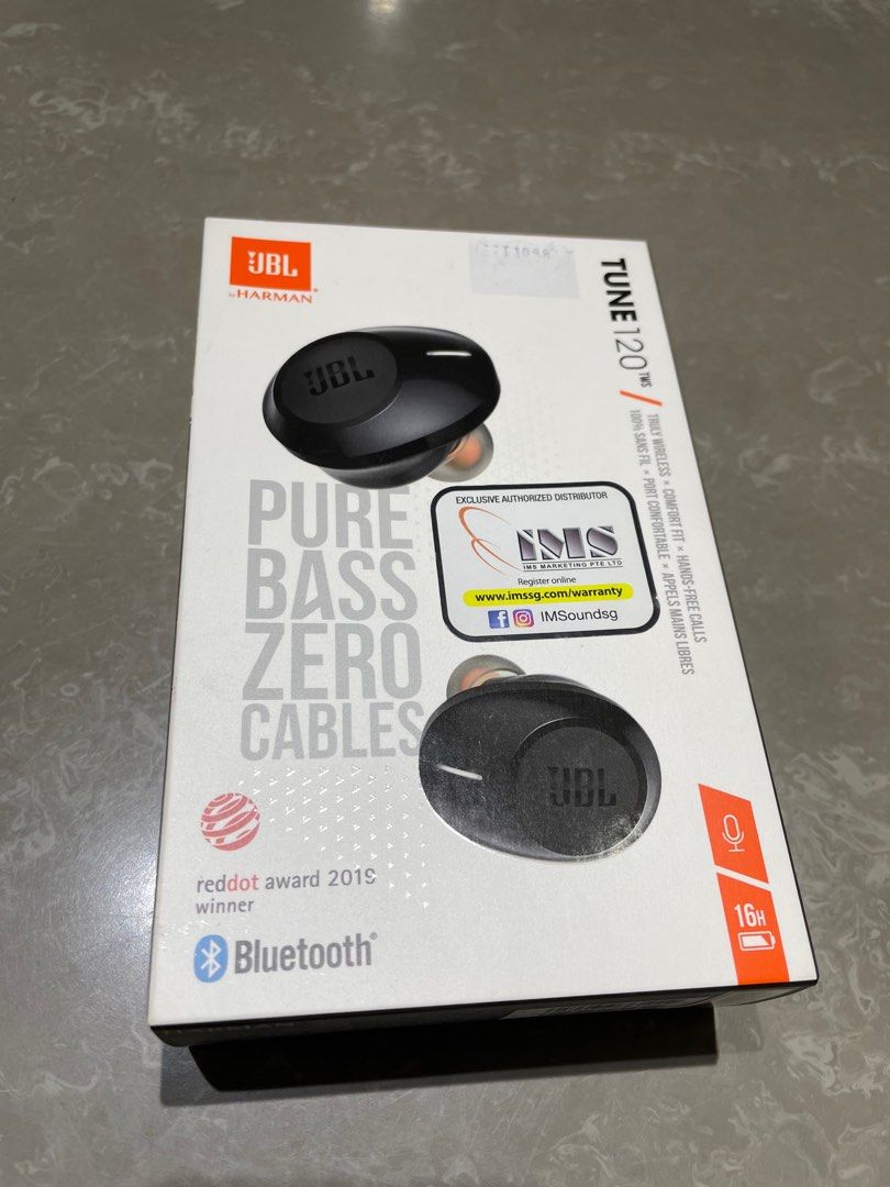 Jbl jblt120twsblkam 2025