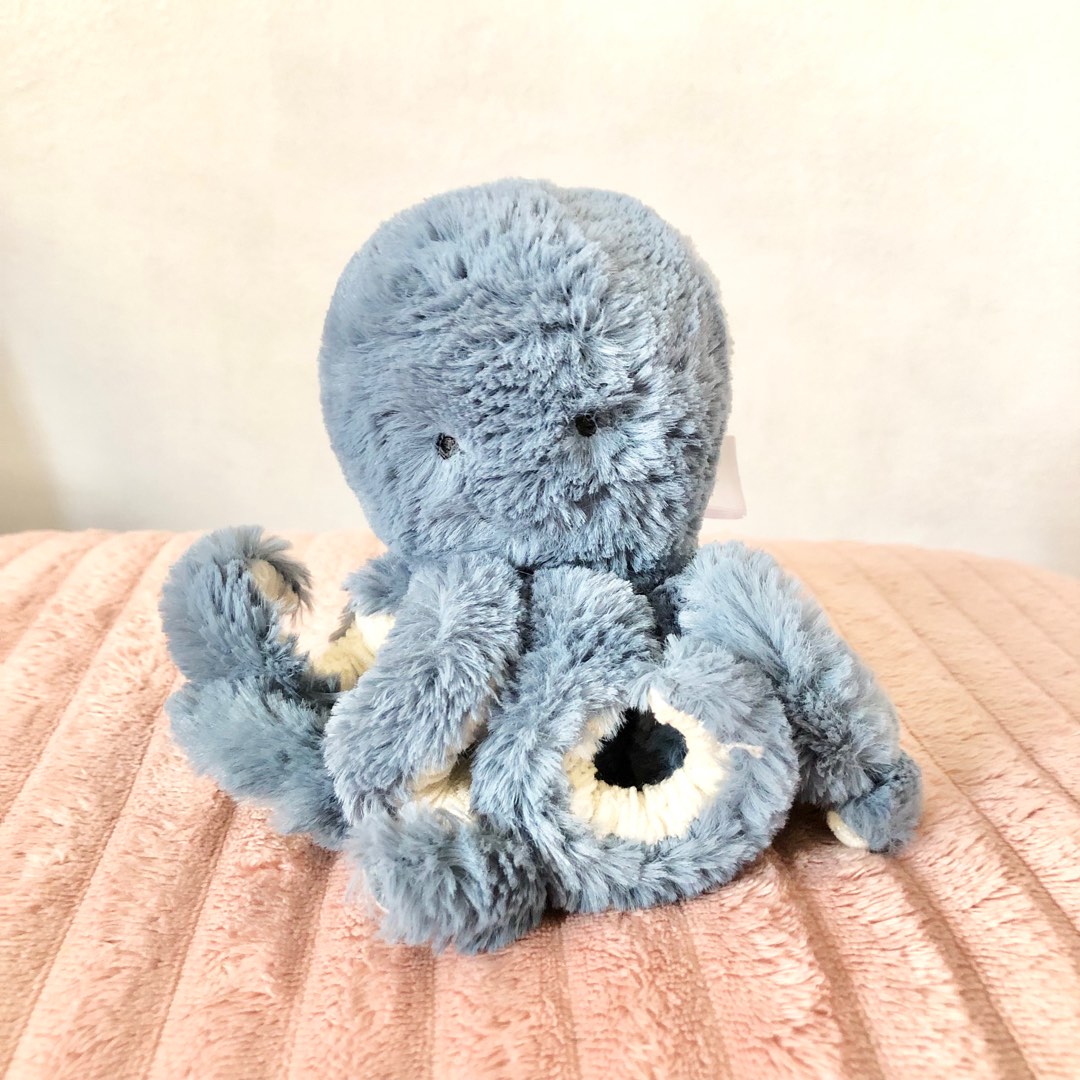 jellycat-baby-storm-octopus-hobbies-toys-toys-games-on-carousell