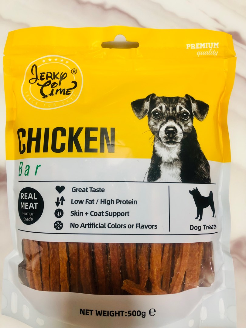 Jerky Time Dog Treats Chicken Bar 500g, Pet Supplies, Pet Food on