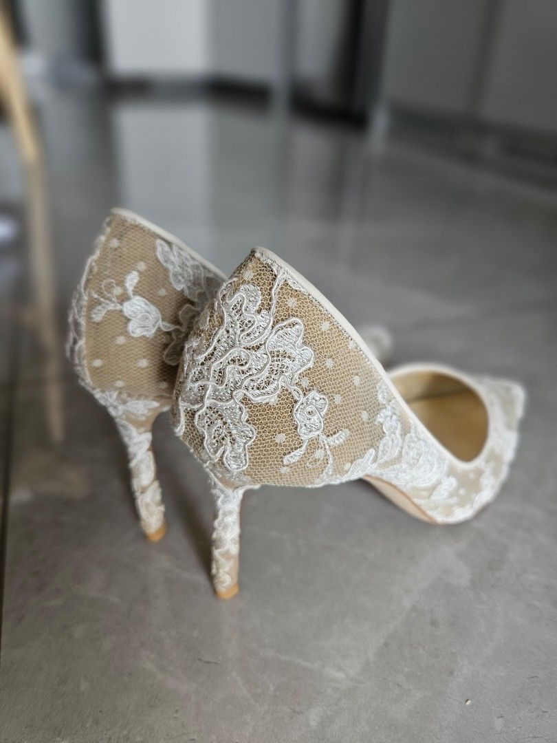 Jimmy Choo Wedding Lace Heels Size Eu 38, Luxury, Sneakers & Footwear on  Carousell