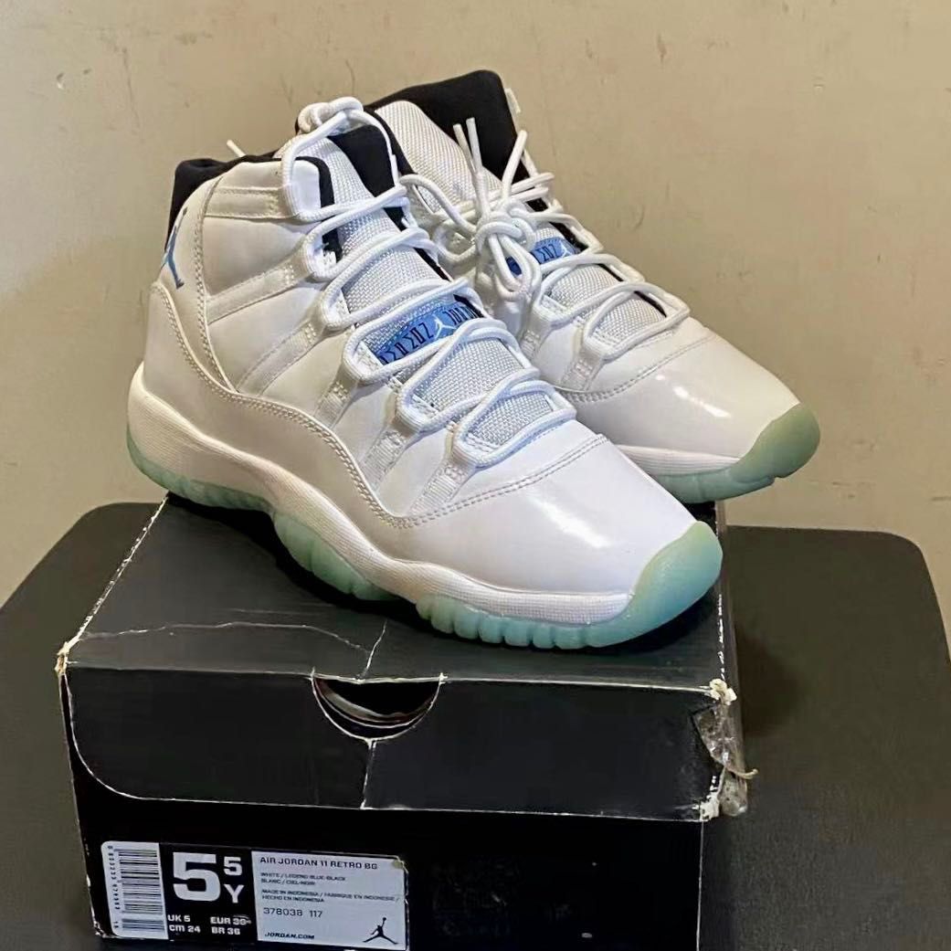 Jordan 11 legend blue gs deals