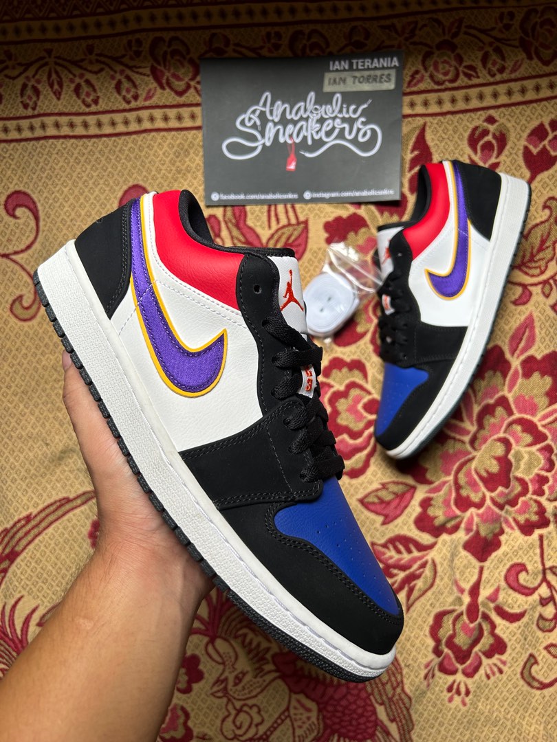 jordan 1 low top 3 lakers