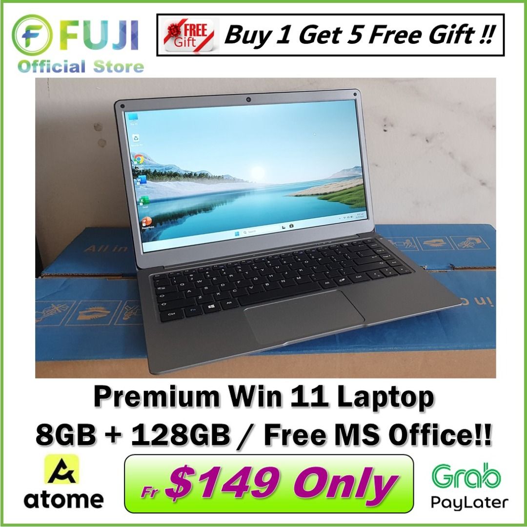 Jumper X3 Premium 14 Inch Slim Laptop Super Lightweight Windows 11 Free MS Office Excellent Condition 8GB RAM 128GB SSD Store Cheapest
