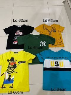 Kaos anak set 5pc