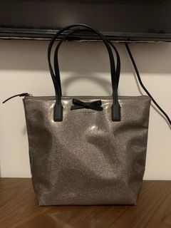 Kate Spade Gray Glitter Shoulder Bag