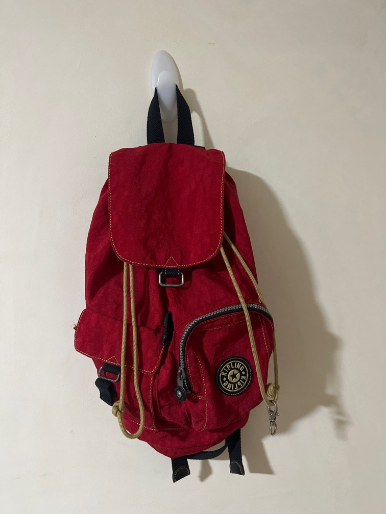 Kipling Red Small Backpack