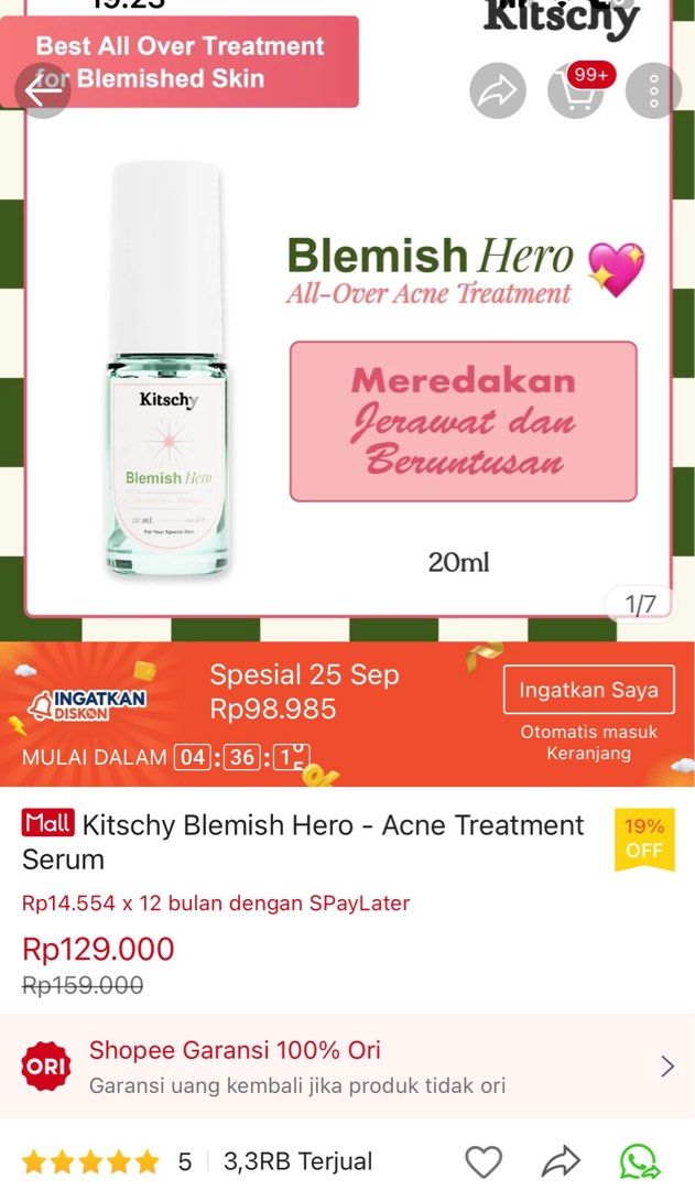 KITSCHY BLEMISH HERO (NEW), Kesehatan & Kecantikan, Kulit, Sabun