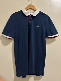LACOSTE MEN’S POLO SHIRT BLUE ORIGINAL SIZE MEDIUM