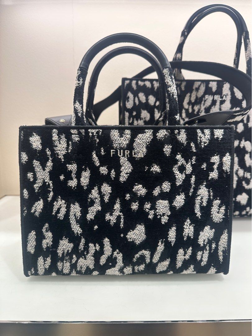 Furla Opportunity Logo Small Printed Canvas Tote Bag