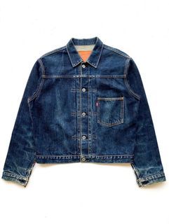Vintage Levi's Jacket Big E Denim Lvc Repro Dark Type II Xs