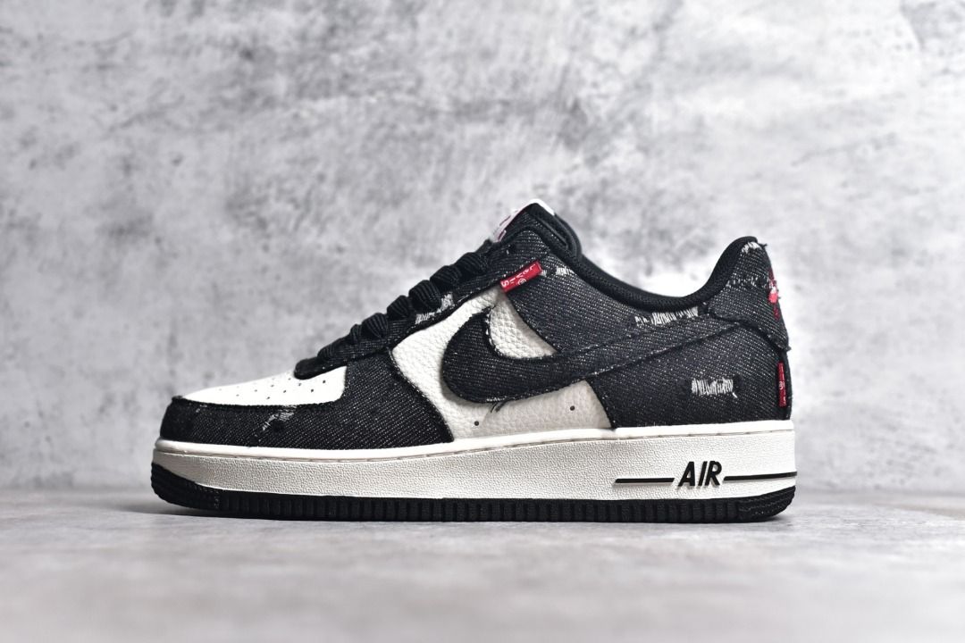 Levi s x NIKE Air Force 1 07 Low Black white shoes