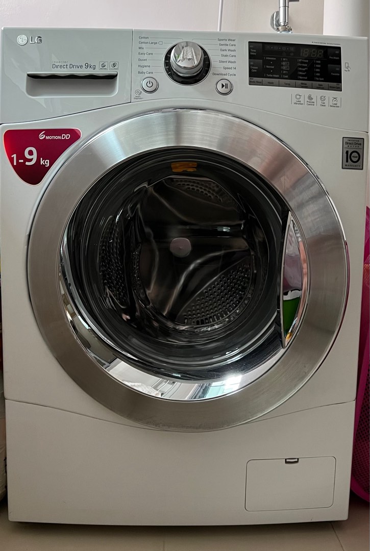 LG Washer 9KG Inverter Direct Drive Motor, TV & Home Appliances