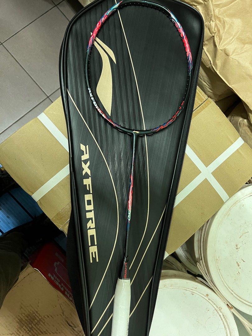Lining axforce 90max tiger, Sports Equipment, Sports & Games, Racket ...