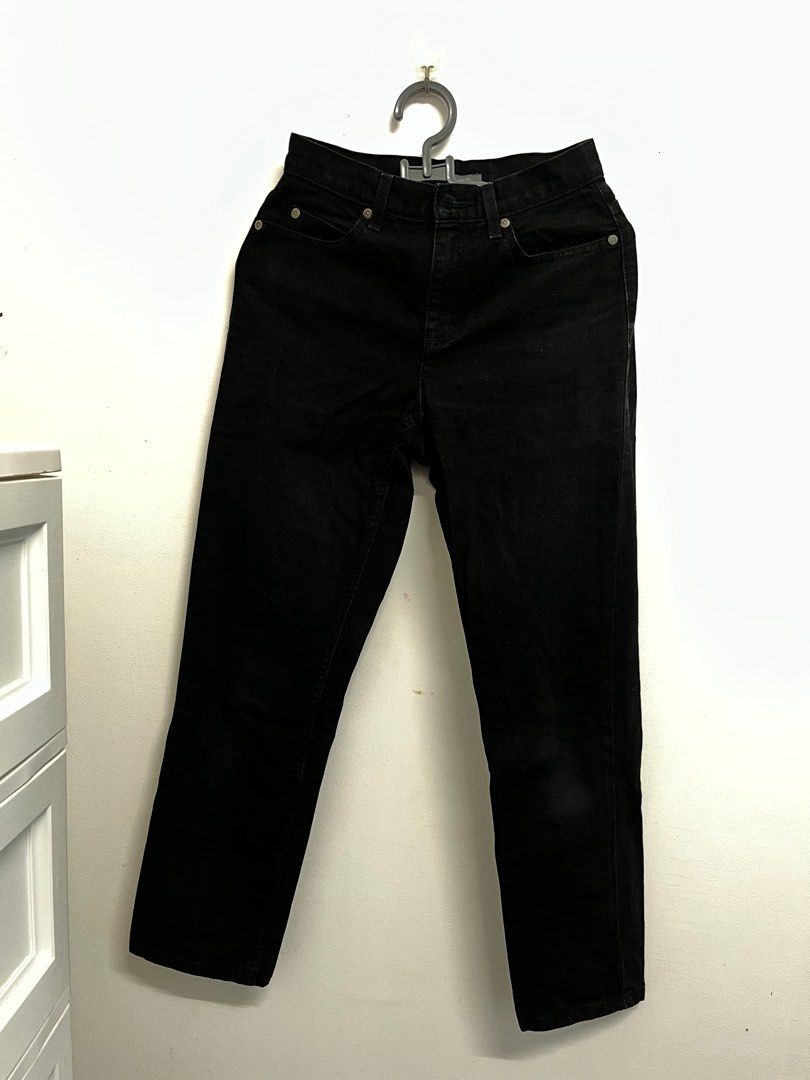 Liz Claiborne Straight Fit Black Jeans Women s Fashion Bottoms