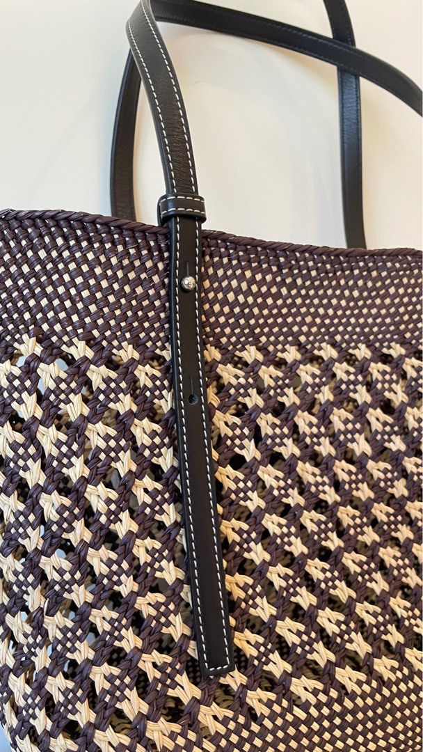 Loewe Paula s Ibiza Small Honeycomb Straw And Leather