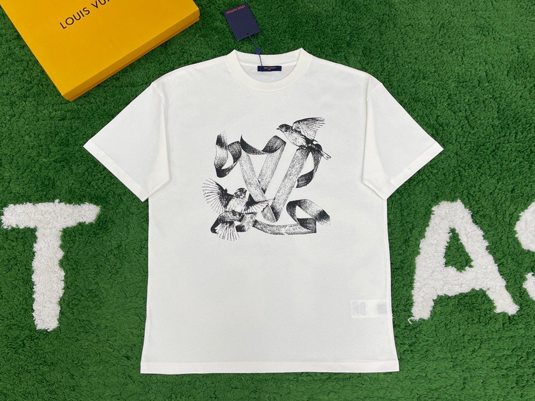 LOUIS VUITTON LV T-SHIRT/TEE (All sizes available), Luxury, Apparel on  Carousell
