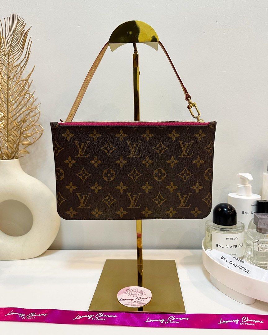 Louis Vuitton Neverfull Monogram Pouch Pochette Pivoine - A World